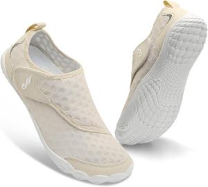 Водные тапочки JIASUQI для женщин и мужчин, босоножки для плавания и пляжа, быстро сохнущие водные сандалии для взрослых, бежевый