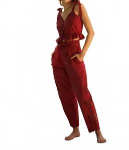 Женский топ Salma красного цвета Carolina K, красный