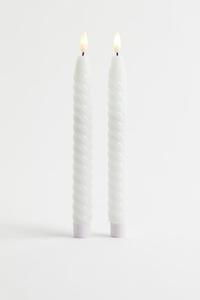 В упаковке 2 светодиодные свечи вихревые H&M, белый