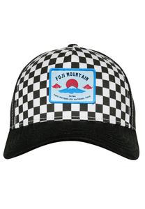 Кепка F4NT4STIC Trucker Cap Schachbrett Fuji Mountain, черный