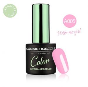 Гипоаллергенный розовый гибридный лак для ногтей 7 мл — Pink-me Girl A005 Cosmetics Zone