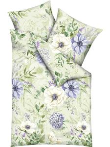 Постельное белье из сатина Мако зеленого цвета kaeppel, 155 x 220 + 80 x 80 см