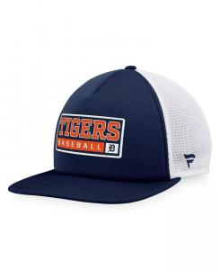 Мужская темно-синяя белая кепка Detroit Tigers Foam Trucker Snapback Majestic