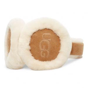 (WMNS) Наушники UGG из овчины с вышивкой, цвет «каштановый»