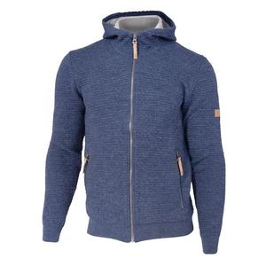 IVANHOEOEFSWEDEN Мужской шерстяной кардиган Morel Hood Male - цвет деним синий