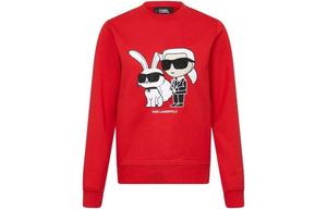 Карл Иконик Карл и Шупетт Свитшот KARL LAGERFELD / Karl Lagerfeld Jeans, Красный