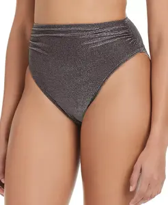 Женские плавки бикини Shimmer Core с высоким вырезом Bar III, коричневый