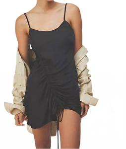 Be My Mini Slip Dress In Black Free People