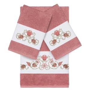 Linum Home Textiles Bella Набор украшенных банных полотенец из 3 предметов