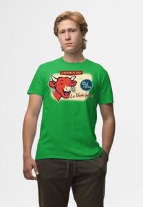 Футболка с принтом LA VACHE QUI RIT RETRO DISTRESSED Henry Tiger, зеленый