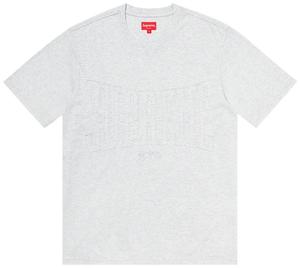 Топ Supreme Cutout Logo Short-Sleeve Top 'Ash Grey', серый