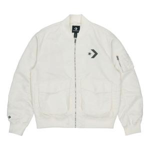 Куртка ss22 logo loose sports retro aviator jacket couple style white Converse, белый