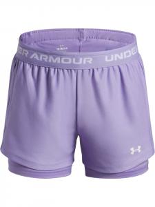 Спортивные шорты "Tech Play Up 2N1 Shorts" фиолетового цвета Under Armour