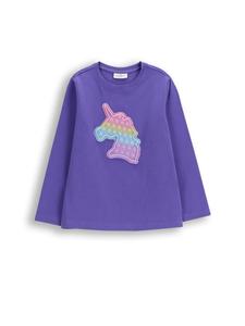 Рубашка с длинными рукавами фиолетового цвета Coccodrillo
