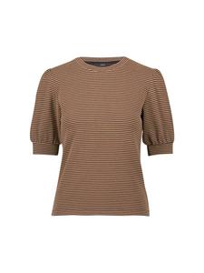 Рубашка с короткими рукавами-фонариками в цвете BlackCamel Zero