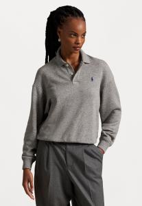 Толстовка Polo Ralph Lauren POLO-COLLAR FLEECE PULLOVER, Dark Vintage Heather/Grey