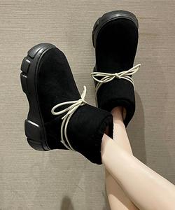 Круглые зимние ботинки