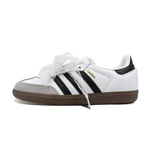 Adidas Originals Кроссовки для скейтбординга SAMBA OG с противоскользящим износостойким верхом, унисекс, черно-белые