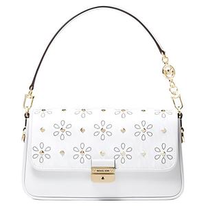 MICHAEL KORS Кожаная сумка через плечо кроссбоди маленькая женская белая