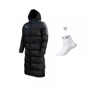 Пуховая куртка LiNing, унисекс, черная