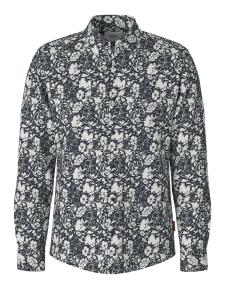 JOOP! Jeans Рубашка на пуговицах комфортного кроя в морском синем цвете