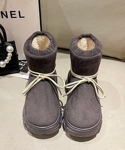 Круглые зимние ботинки