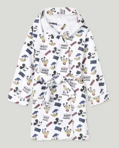Детский халат с принтом лиц Микки Cotton Juice, белый