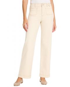 NIC+ZOE Джинсы с высокой посадкой и широкими штанинами с карманами Nic + Zoe, Canvas