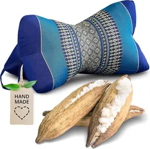 Подушка для шеи Livasia "Косточка" - Ø 15x32 см, подушка для шеи "Косточка", диванная подушка, подушка для чтения с капком, подушка для сада и балкона. livasia