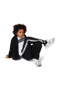 Детская хлопковая толстовка Karl Lagerfeld, черный