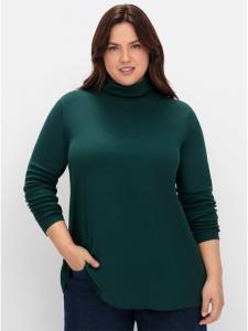 Sheego Темно-зеленая водолазка