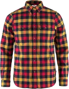 Fjällräven Мужская фланелевая рубашка Fjallraven Skog Slim с длинным рукавом, True Red