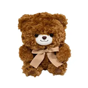 Плюшевая кукла Cute Bow Tie And Humble Bear Teddy Bear, высота 30см/40см DUOMIAOYOU, коричневый