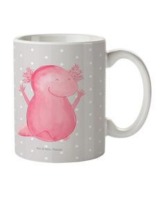 Детская кружка Аксолотль Ура без слов в пастельно-сером цвете Mr. & Mrs. Panda