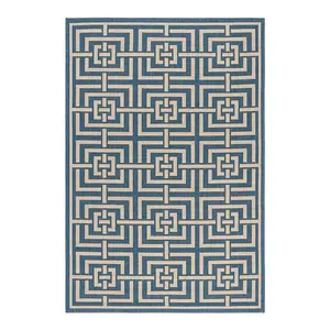 Коврик для дома и улицы Beach House Sadie Safavieh, синий, 244x305 см