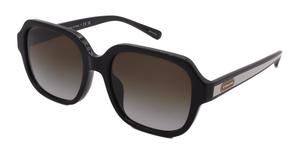 COACH солнцезащитные очки HC8335U-50027Z-53-18-140 без поляризации, черный