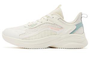 Кроссовки женские с низким верхом цвета слоновой кости/абрикосовый розовый Qiaodan, цвет Ivory/apricot pink