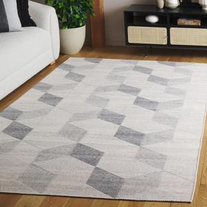 Ковер SAFAVIEH, 244 x 305 см,  - коллекция Cabo - большой - beige и light grey, плоское плетение, идеально для гостиной, спальни, офиса, столовой (CAB374B)