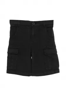 Шорты карго с нашивкой-логотипом Stella Mccartney Kids, черный