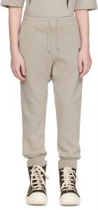 Детские спортивные штаны Porterville серо-коричневого цвета с завязками на резинке Rick Owens