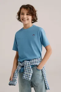 Ультрамягкая базовая футболка We Fashion, Blue