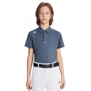 Детская футболка для гольфа (3-7 лет) Descente, темный серый