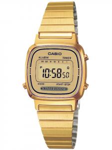 Цифровые женские часы, золотые Casio