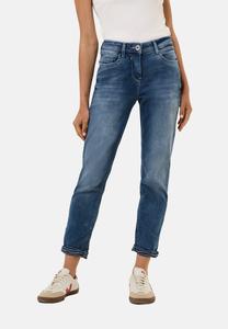 Джинсы облегающего кроя 7/8-MIT TURN-UP DETAIL Cecil, цвет Blau