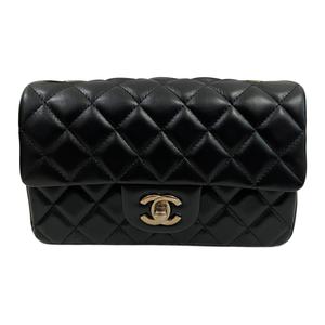 Сумка через плечо из ягненка мини женская черная CHANEL