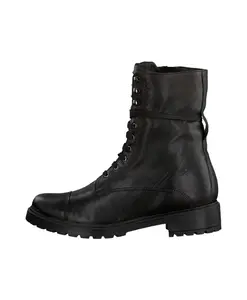 Черные кожаные ботинки на шнуровке Omoda, черный