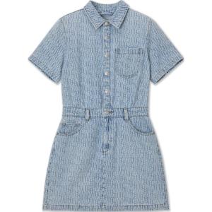 Levis Левис платье короткий рукав женское светло-голубое