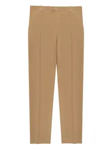 Брюки строгого кроя со складками Slowear, миндальный