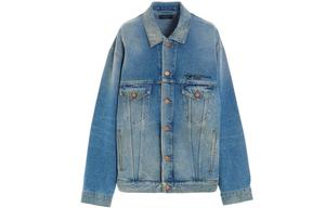 Джинсовая куртка Paris oversize Balenciaga, светло-голубой