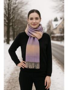 Зимний шарф Мельбалила фиолетового цвета collezione alessandro